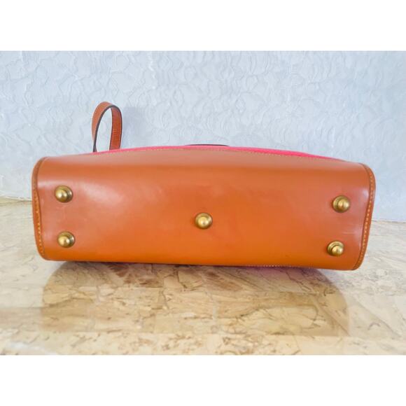 Customized Vtg DOONEY and BOURKE colorblock varsity small crossbody/shoulder bag - Picture 6 of 9